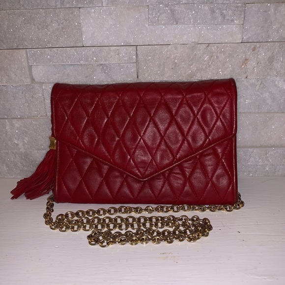 Vtg CHANEL Envelope Mini Flap Bag GHW - Picture 2 of 8